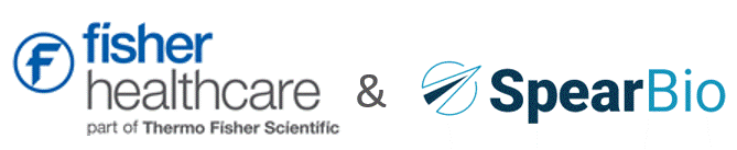 Fisher Healthcare and Spear Bio Logo